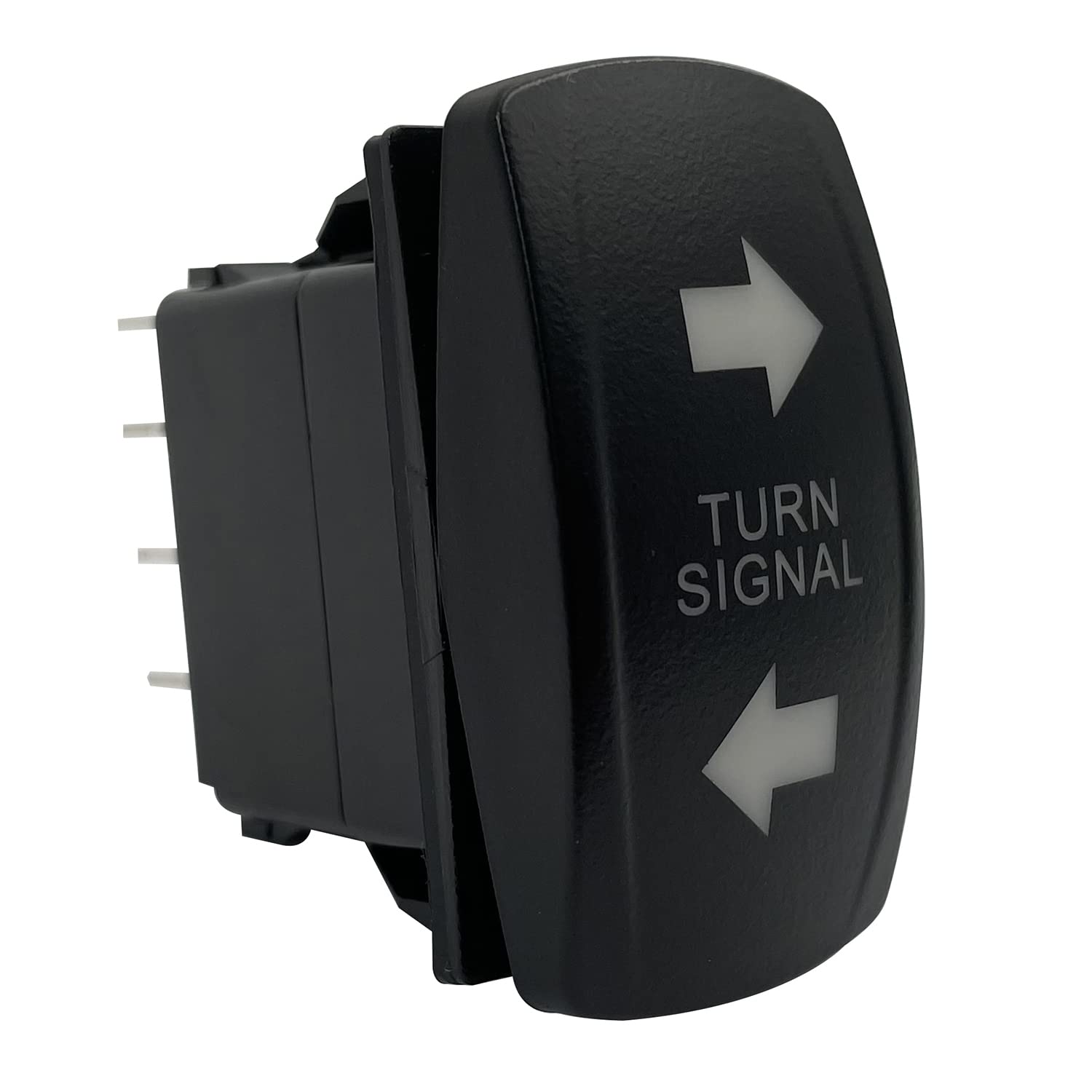 Bacautoparts 12V 24V Red Turn Signal Rocker Switch With Wires 7 Pin On-Off-On Dpdt Switches For Car Utv Atv Motorcycle Truck Trailer Caravan Suv