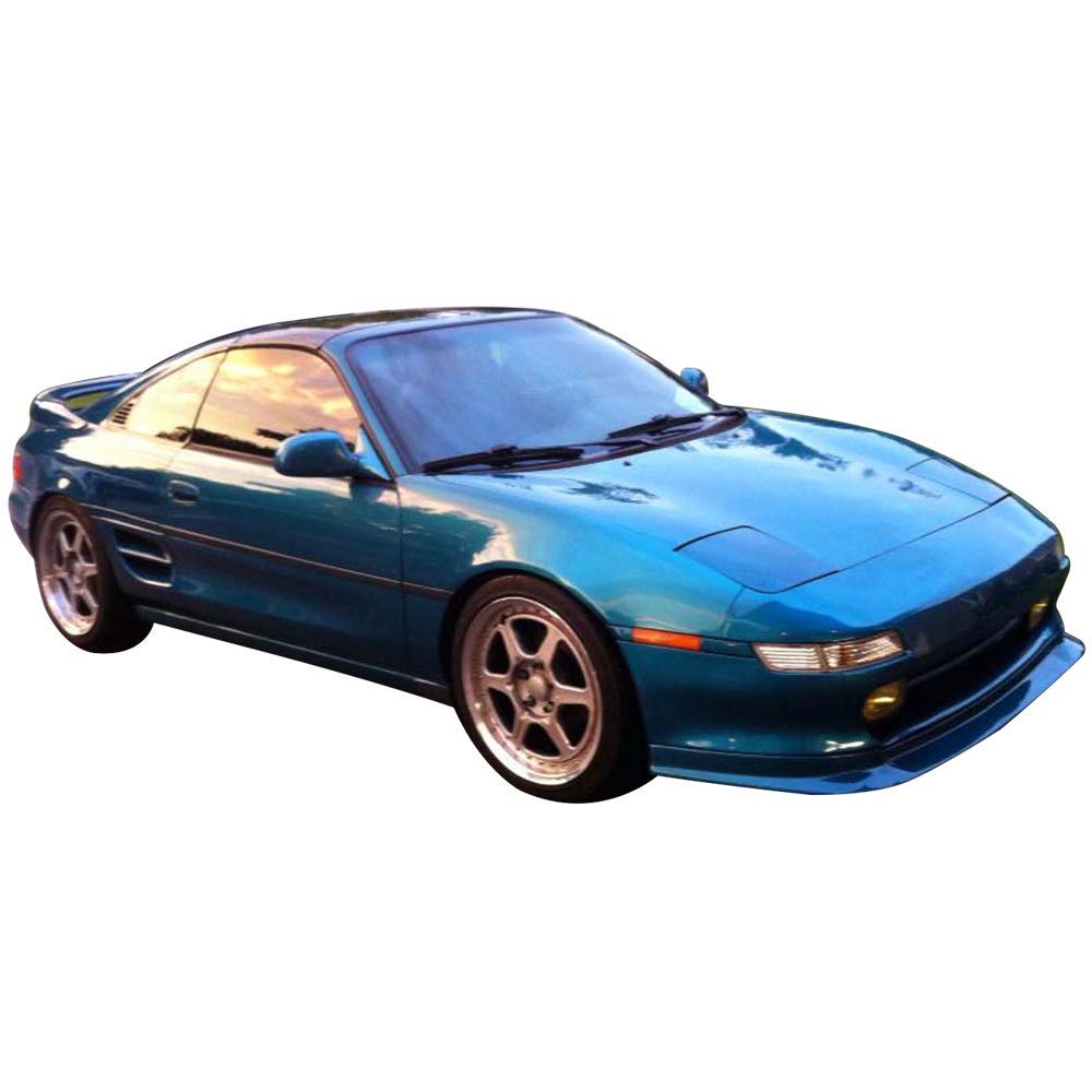 Front Bumper Lip Compatible with 1991-1999 Toyota MR2, Black PU Front Lip Finisher Under Chin Spoiler Add On by IKON MOTORSPORTS, 1992 1993 1994 1995 1996 1997 1998