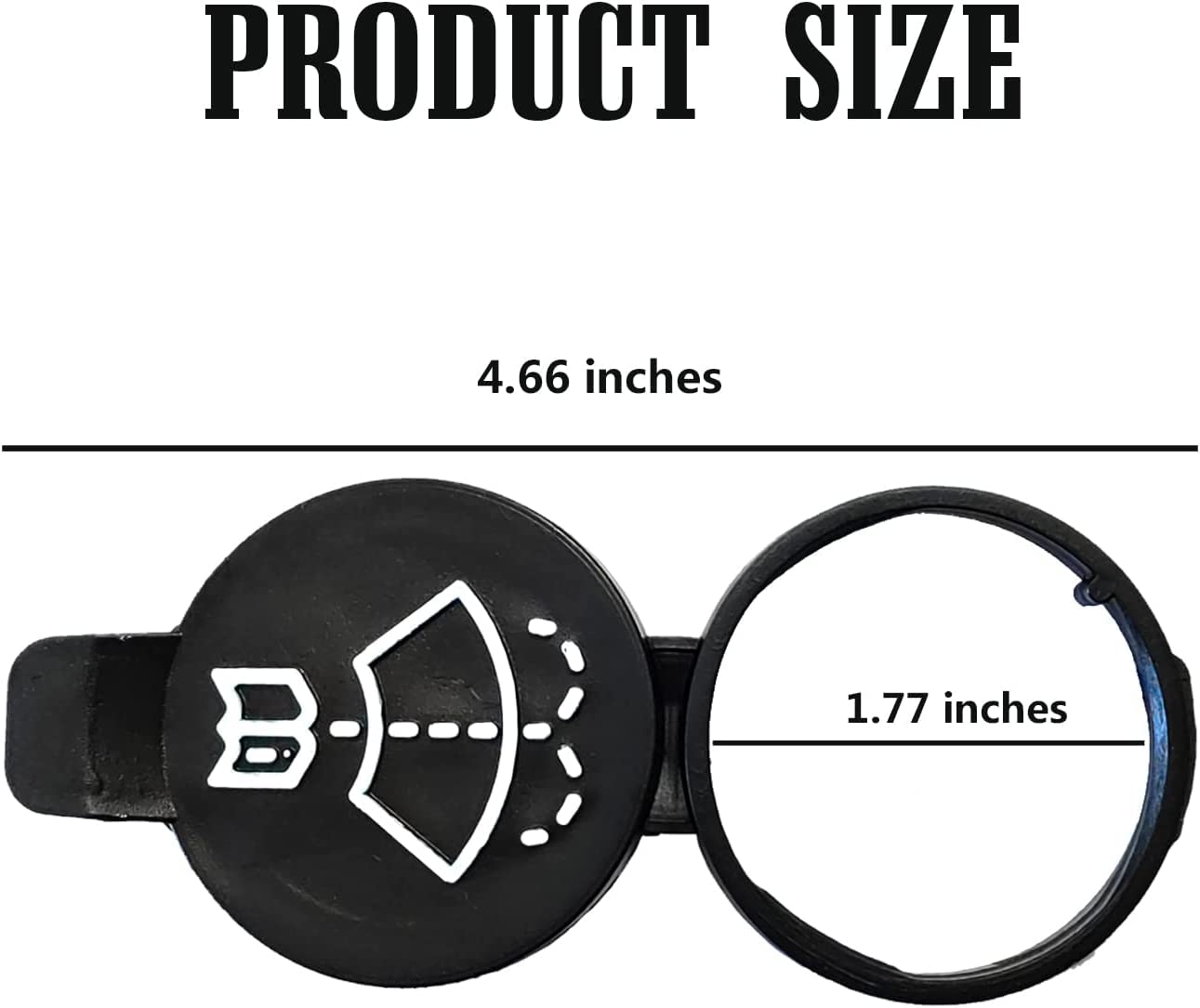 Rydowenna 2Pcs Windshield Wiper Washer Fluid Reservoir Tank Bottle Cap Replacement Cap Compatible With Gmc Chevrolet Buick Cadil