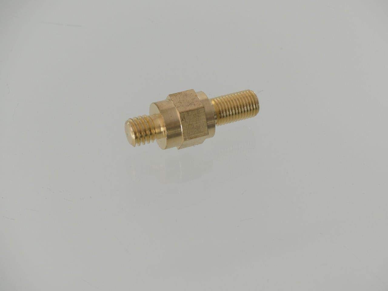 Tech Team #00800 Brass Side Post Battery Terminals, Solid Brass, 3/8-16 Thread, Long Stud, 6 Pack