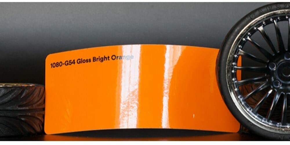 3M 2080 G54 Gloss Bright Orange 5Ft X 1Ft (5 Sq/Ft) Car Wrap Vinyl Film