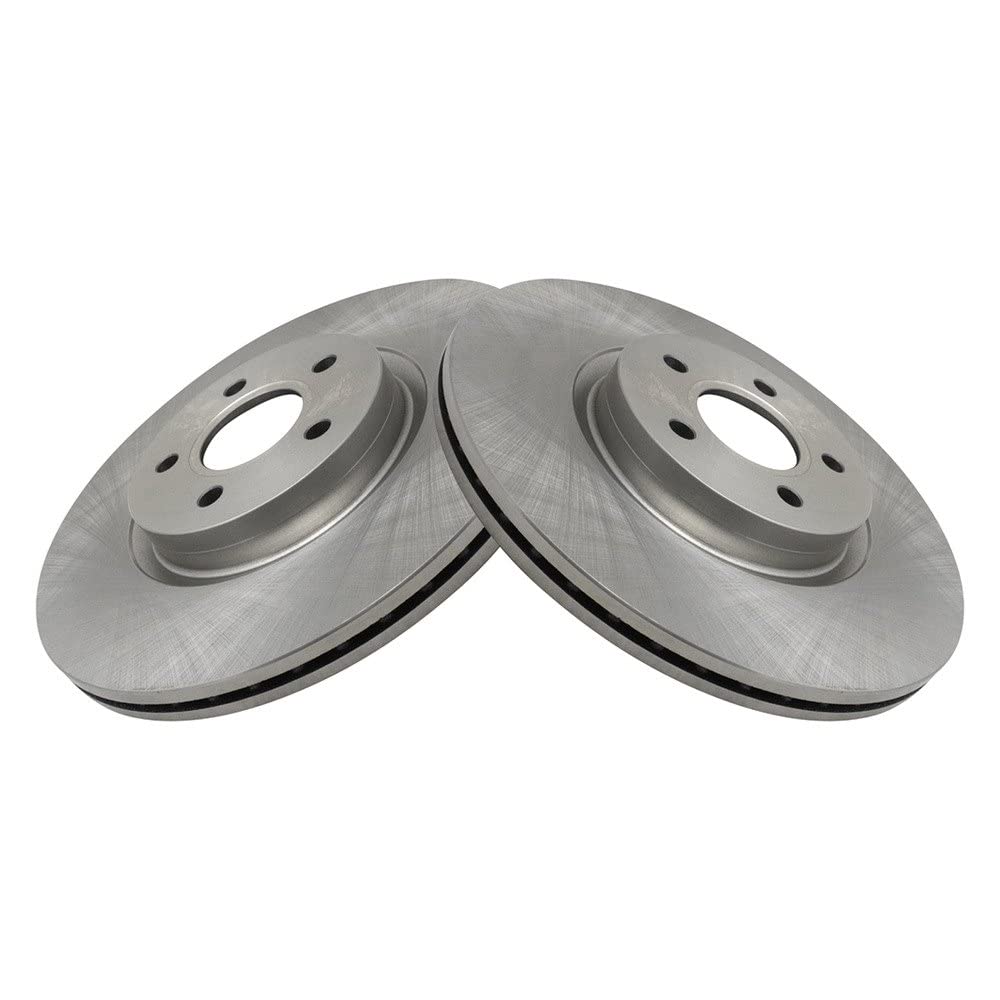 Trq Front Brake Rotors Set Vented Compatible With 2013-2019 Ford Escape 2013-2016 Focus 2014-2018 Transit Connect 2018-2019 Linc