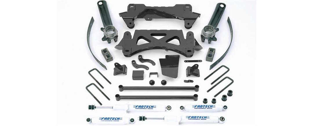 Fabtech K7002 Performance Lift System w/Shocks w/Rear Performance Shock 6 in. Lift Performance Lift System w/Shocks