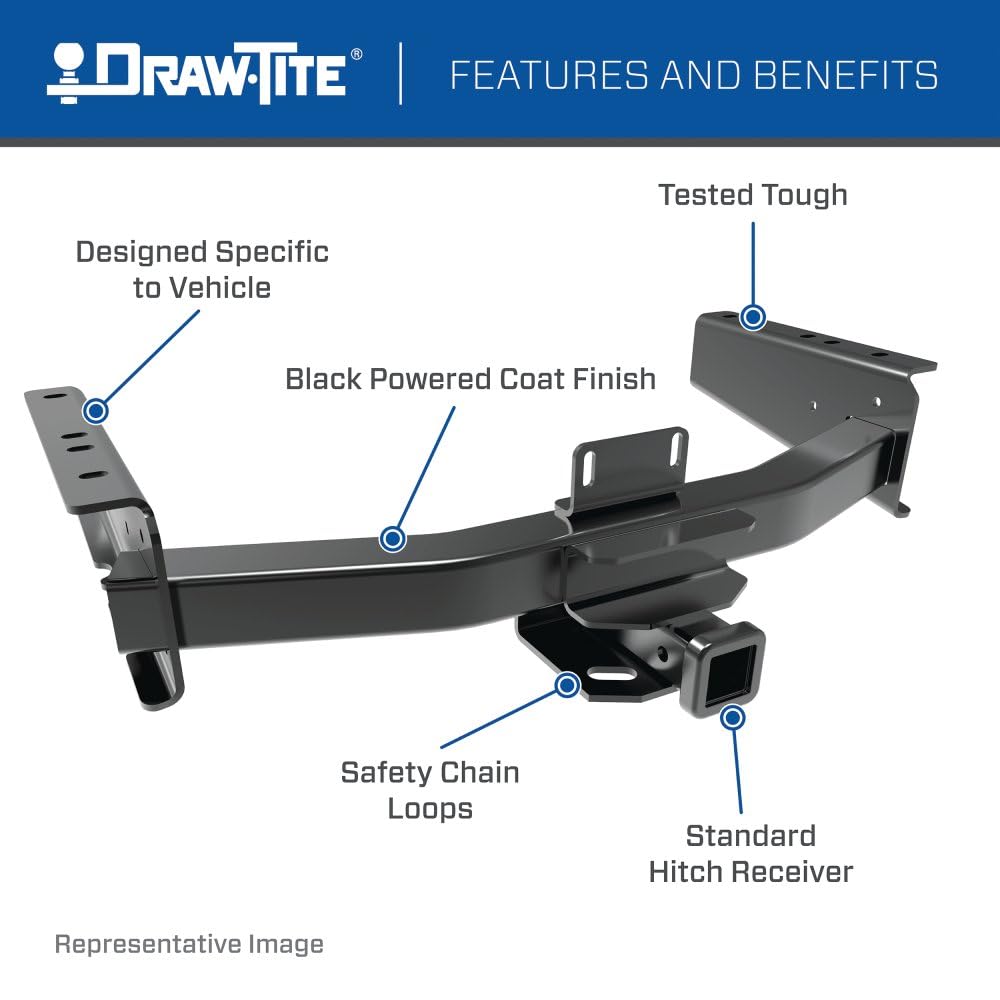 Draw-Tite 41931 Ultra Frame Class 5 Trailer Hitch, 2 Inch Square Receiver, Compatible With 1999-2016 Ford F-250 Super Duty And F
