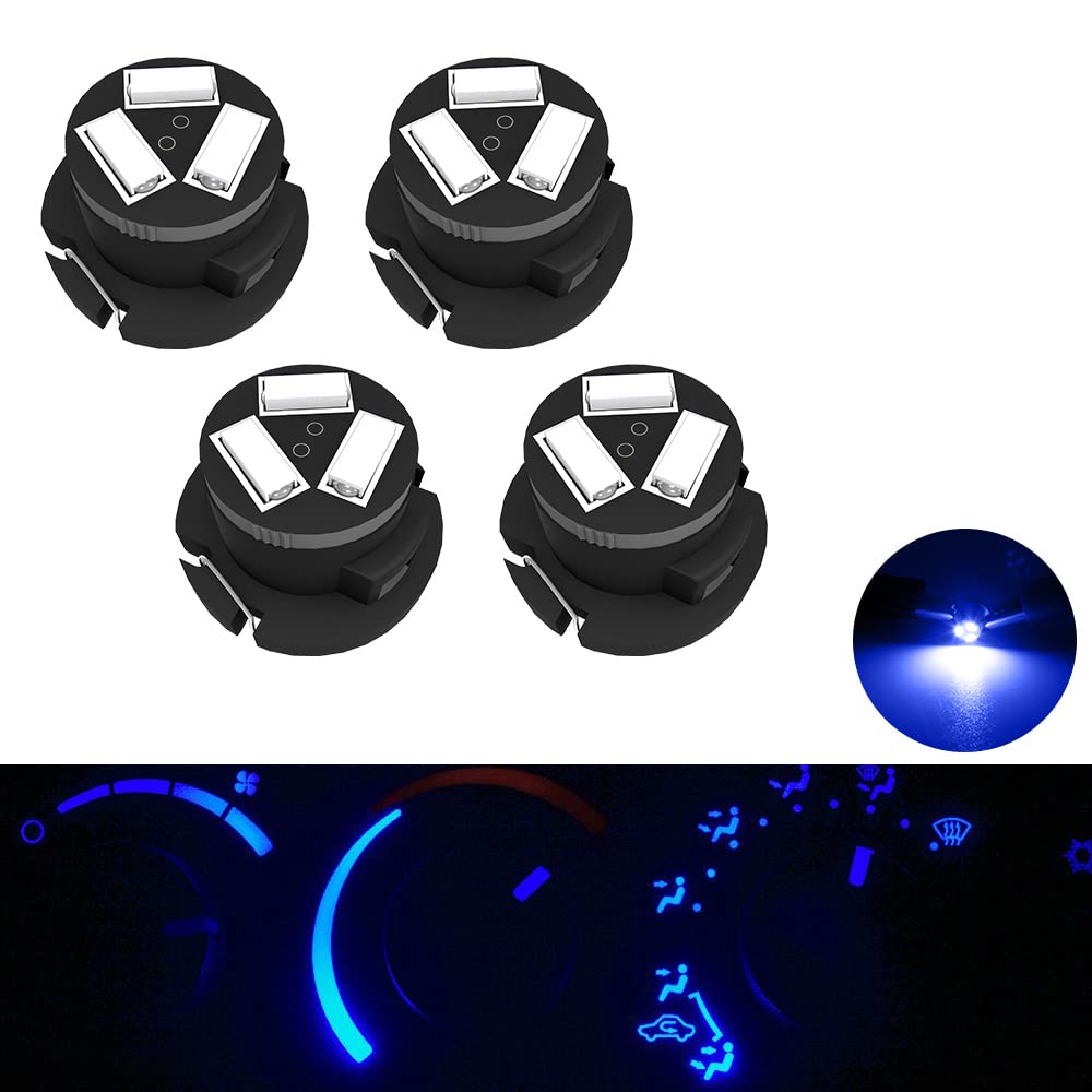 ROCCS SMD AC Climate Heater Control LED Light Bulbs Kit Replacement for Dodge Ram 1500 2500 3500 2003-2008 T5/T4.7 Neo Wedge HVA