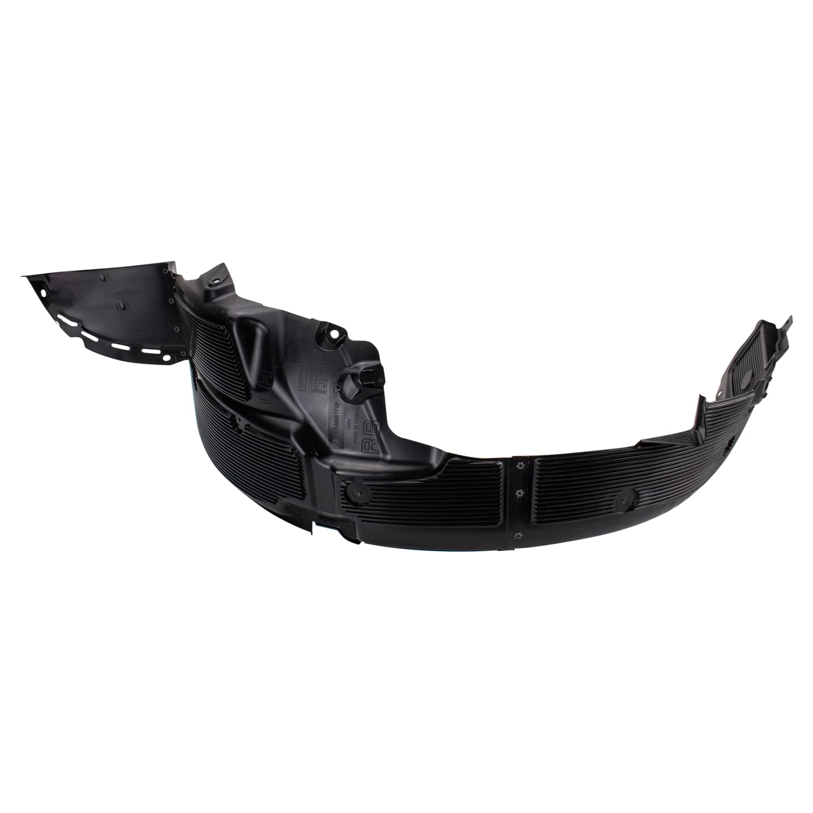 Trq Front Inner Fender Liner Set Compatible With 2013-2017 Hyundai Accent Hy1248136 Hy1249136