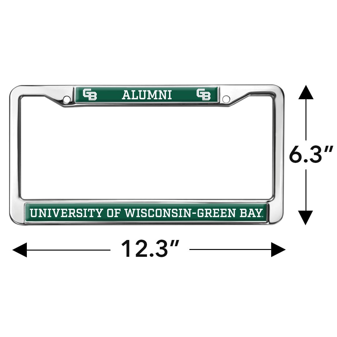 University of Wisconsin - Green Bay Alumni Full Size Standard License Plate Metal Frame