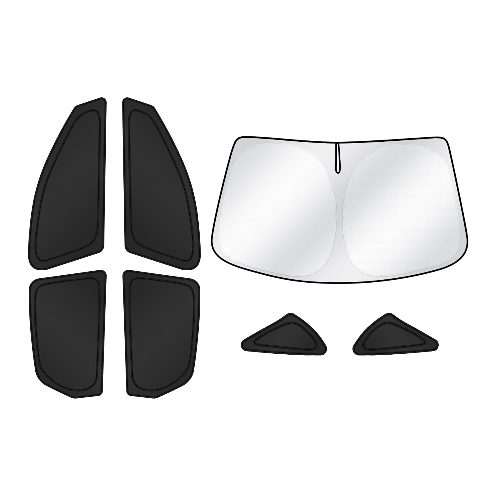 Canvcle Sunshades For 2019-2025 Volkswagen/Vw Jetta Accessories Windshield Sun Shade Side Rear Window Shade Cover Sun Visor Shie