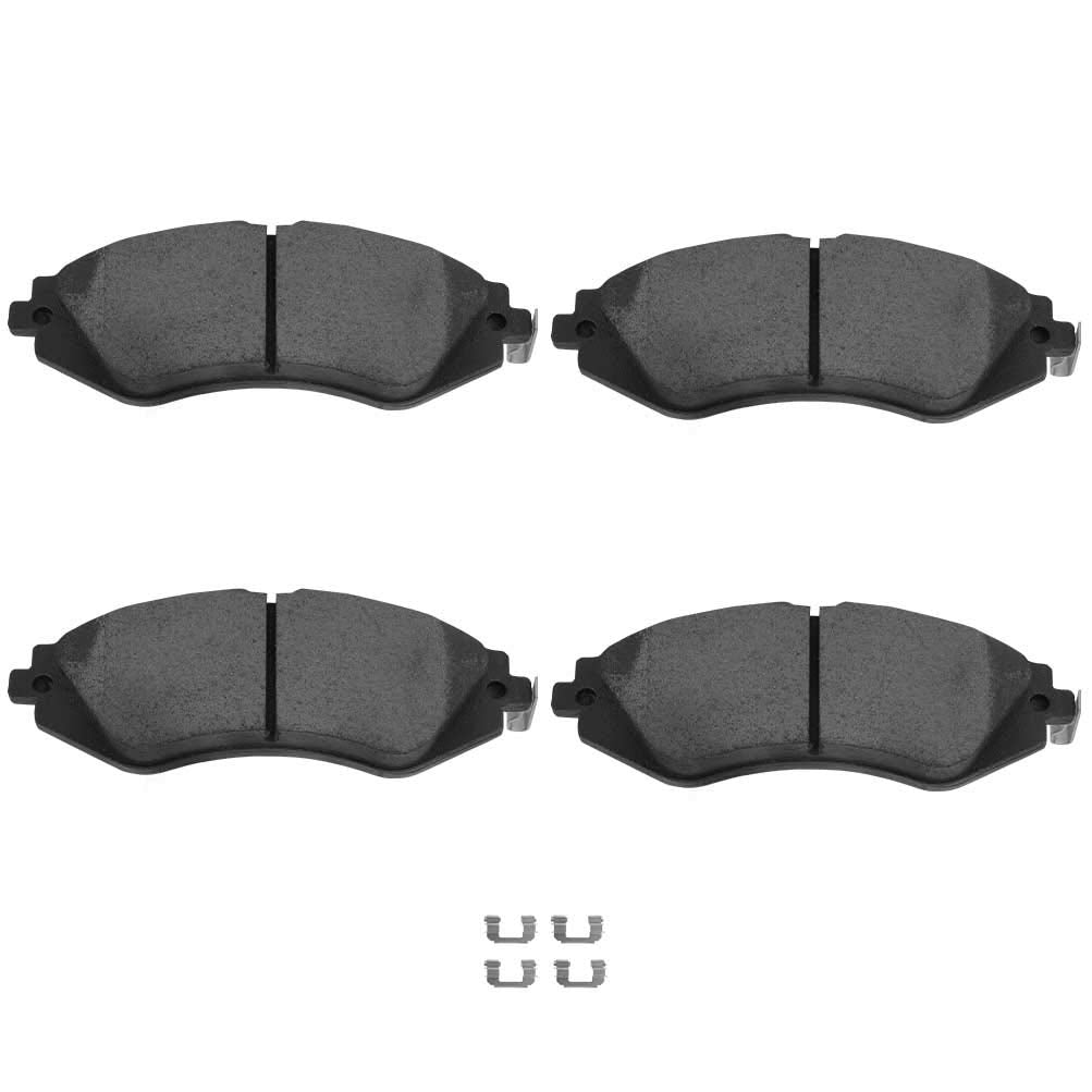 Cciyu D1035 Professional Ceramic Front Brake Pads Set Fit For 1992-1996 For Honda Prelude