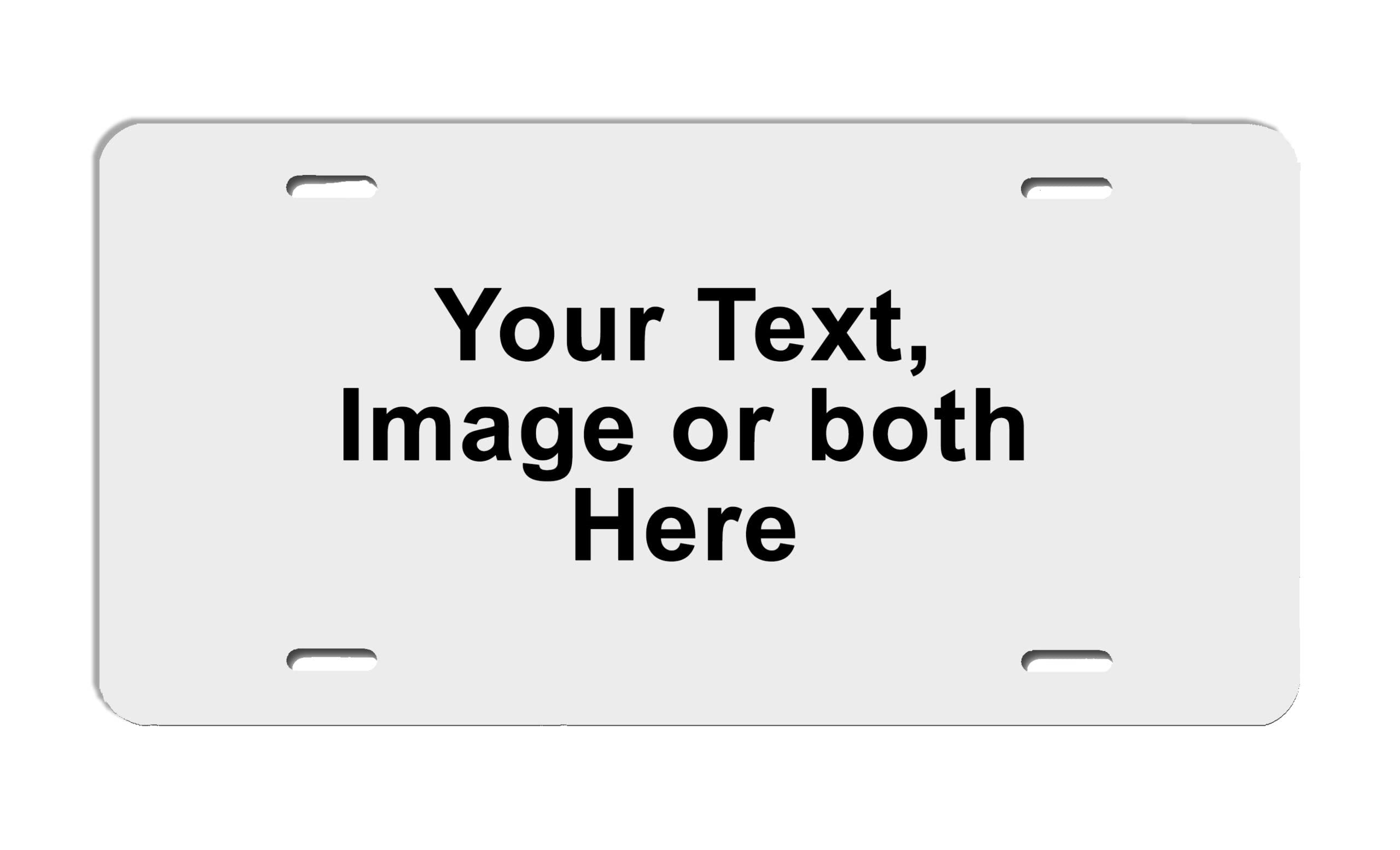 Carpe Diem Designs Custom License Plate - 6X12 Full Size Personalized With Text And Image, Logos, Memorials, Signage, Business F