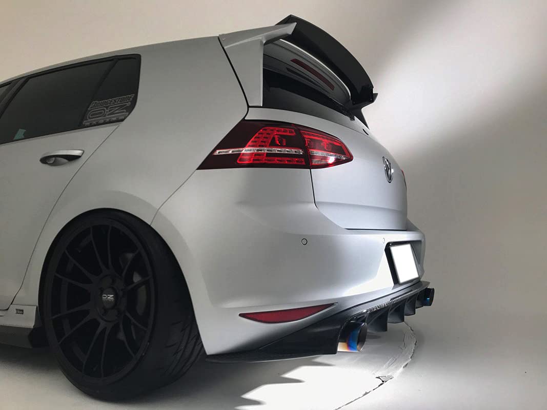 Ijdmtoy Dark Red Lens Rear Bumper Reflector Lenses Compatible With Volkswagen 2015-2019 Mk7 Gti, E-Golf, Golf-R, Oe-Spec Lh Rh Assembly