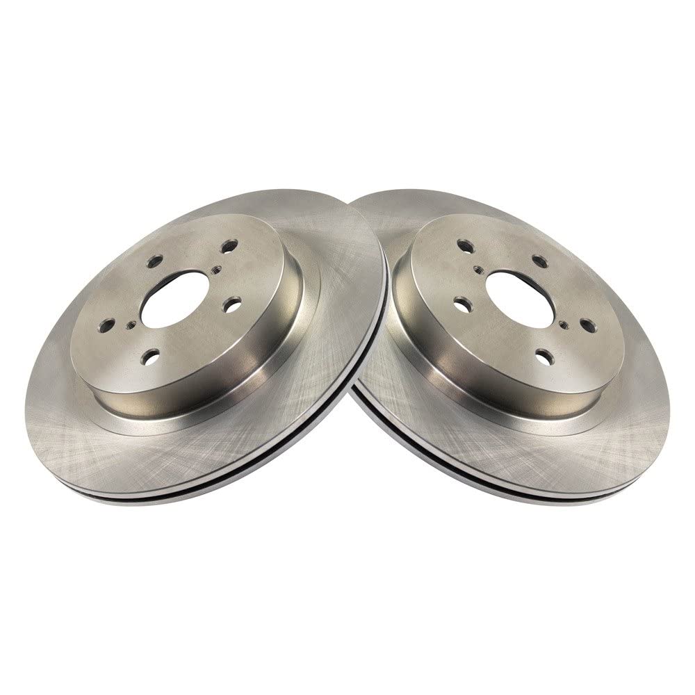 Trq Rear Brake Rotors Set Vented Compatible With 2015-2021 Subaru Legacy Outback 2016-2022 Wrx