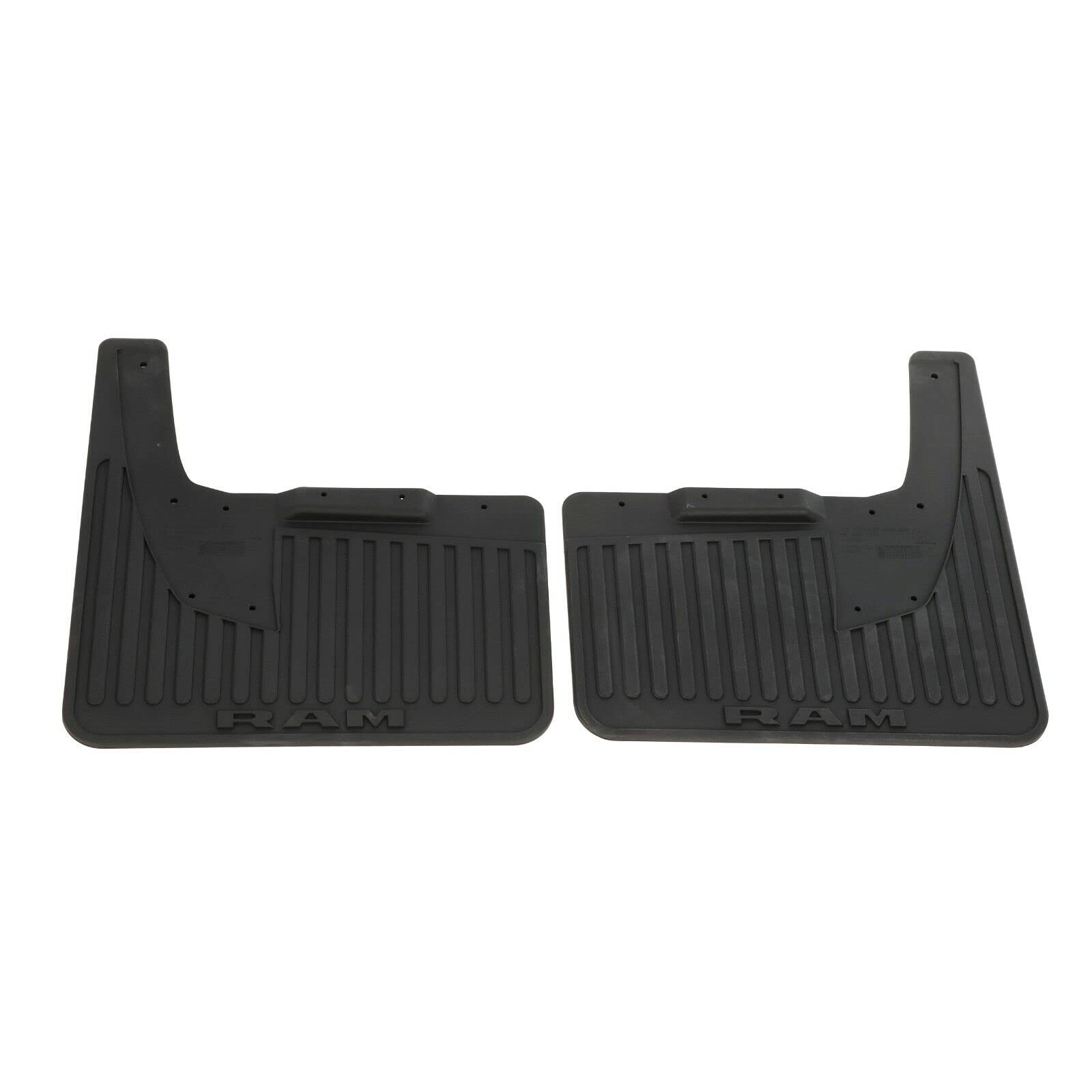 Mopar 2019 Dodge Ram 3500 Dually Black Rubber Molded Splash Guards Oem
