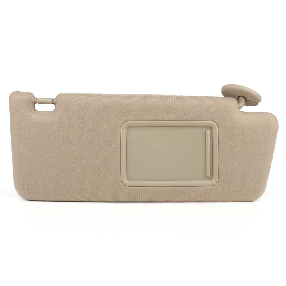 Scitoo Beige Right Passenger Side Sun Visor Compatible For Toyota For Tacoma 2005-2014, Car Sun Visor Without Sunroof Without Li