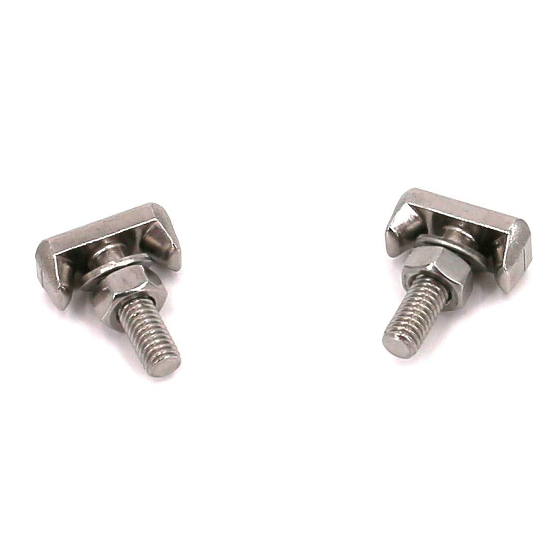 UTSAUTO 2-Pack Battery Terminal T-Bolt Kit for GMC Chevrolet BMW - Battery Cable Tensioner Bolt Screw, Replaces 6X0-915-138, 61128373946