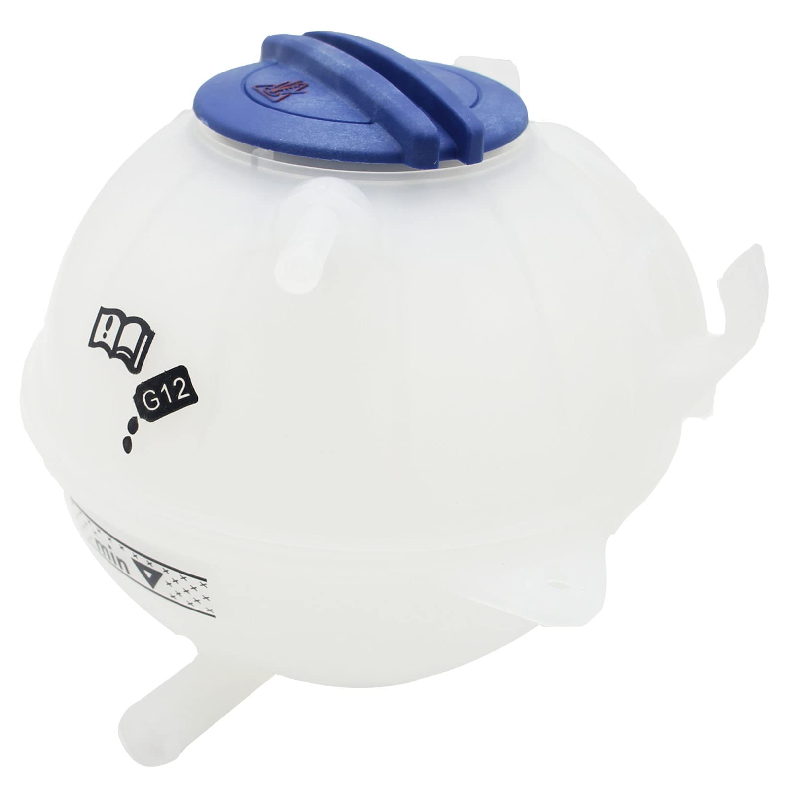 Zzcsz 603-253 1K0121407A Front Engine Coolant Reservoir Tank With Cap Compatible With 2006-2019 Audi A3 Q3 Rs3 Tt | 1993-2019 Volkswagen Beetle Cc Eos Golf Gti Jetta Passat R32 Rabbit Tiguan Vehicles