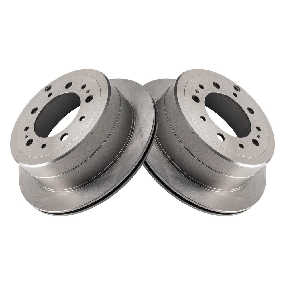 Trq Rear Brake Rotors Set Vented Compatible With 1998-2007 Lexus Lx470 Toyota Land Cruiser
