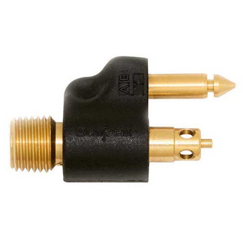 Scepter 04075 Yamaha Brass Male Tank Fitting - 1/4 NPT, Black