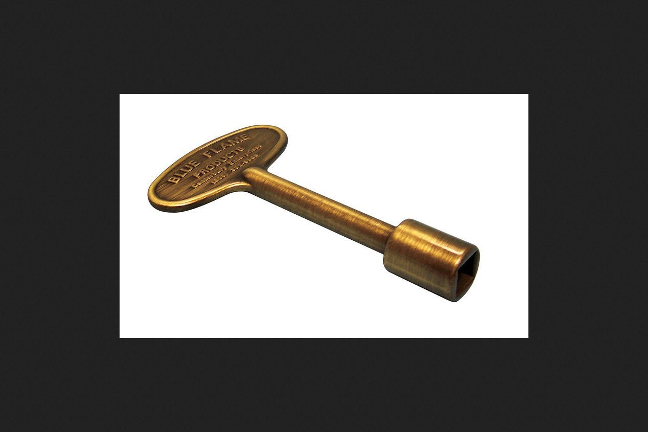 Canterbury Enterprises Blue Flame Silver Antique Zinc Gas Valve Key