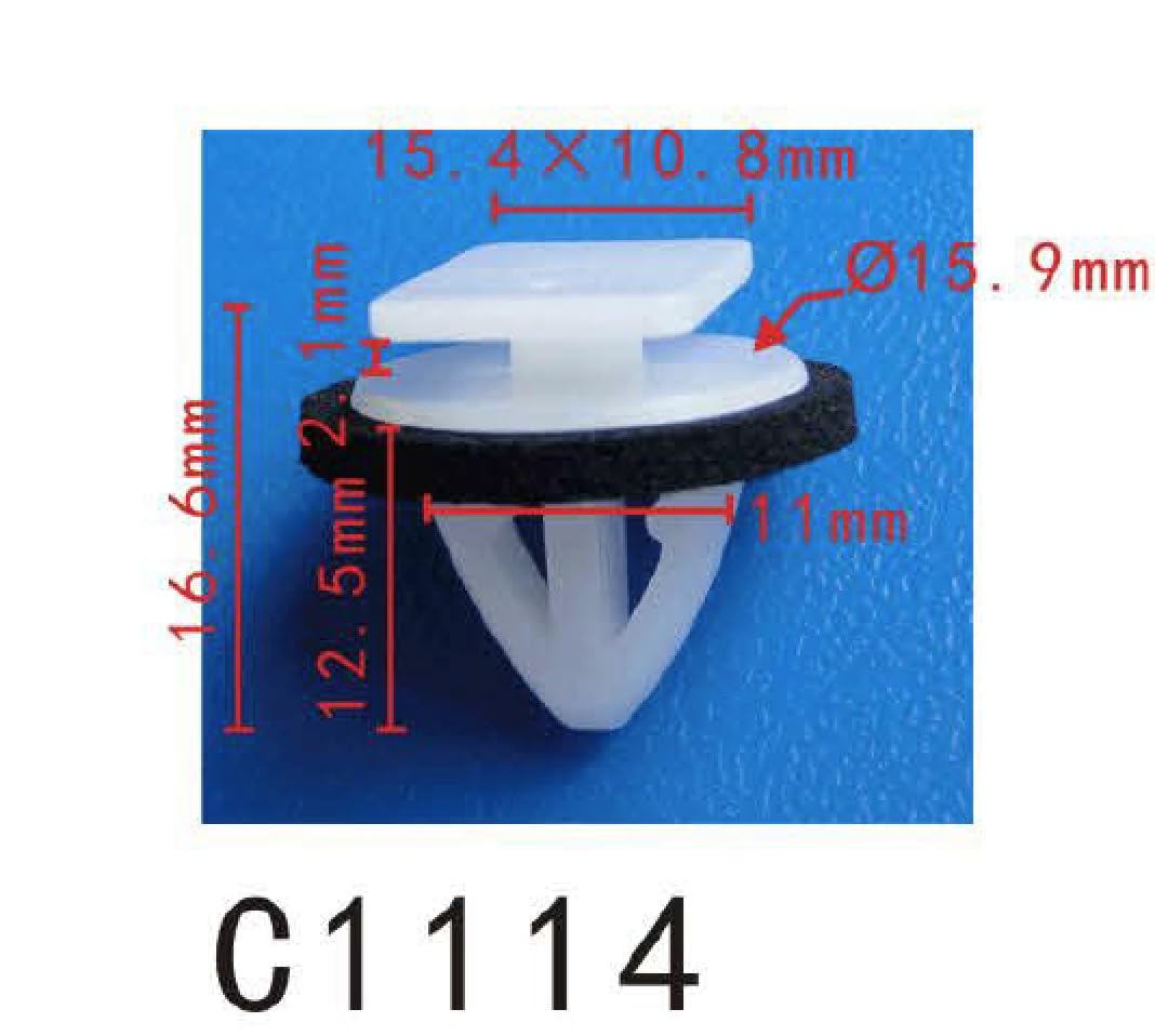 Autobahn88 Retainer Clip For Rocker Panel, Compatible With Hyundai (Oem: 87702-H1000) (Pack Of 20)