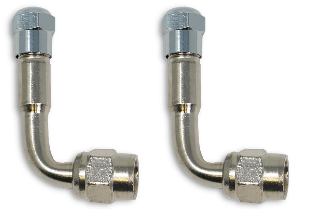 Tireminder 90 Degree Angled Valve Extender, 2 Pack
