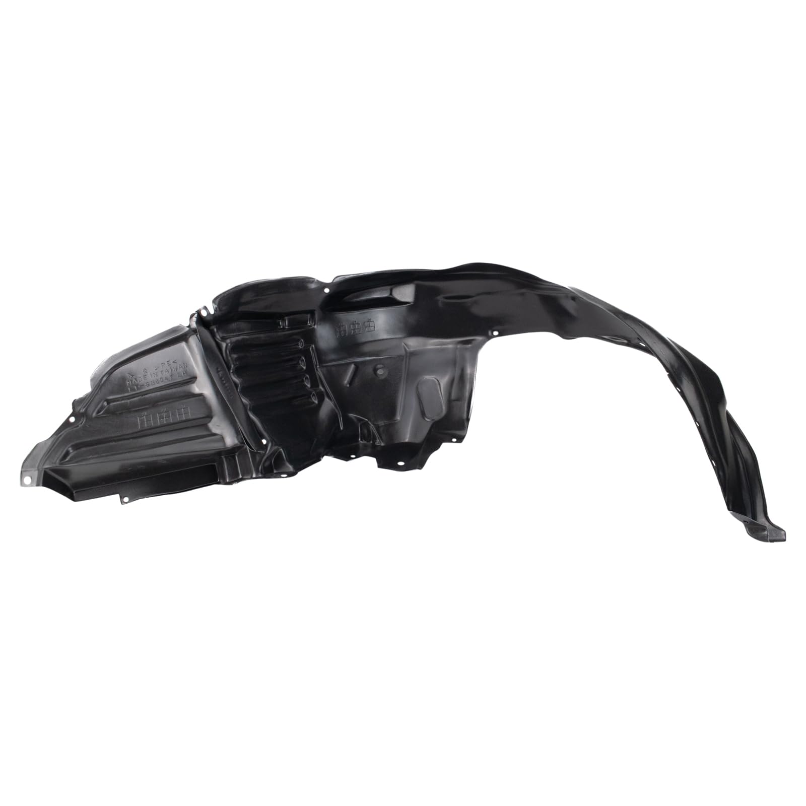 Trq Front Inner Fender Liner Set Compatible With 2012-2014 Subaru Impreza Su1248124 Su1249123