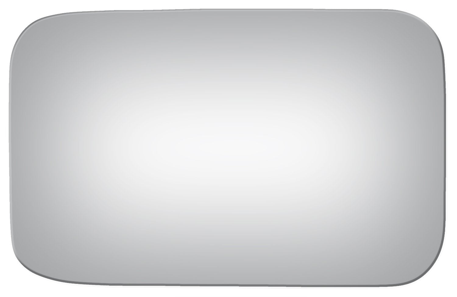Burco 2224 Flat Driver or Passenger Side Manual Replacement Mirror Glass (Mount Not Included) for Ford Bronco E-150 E-250 E-350 Super Duty Econoline F-150 F-250 F-350 - CHECK FITMENT IN DESCRIPTION