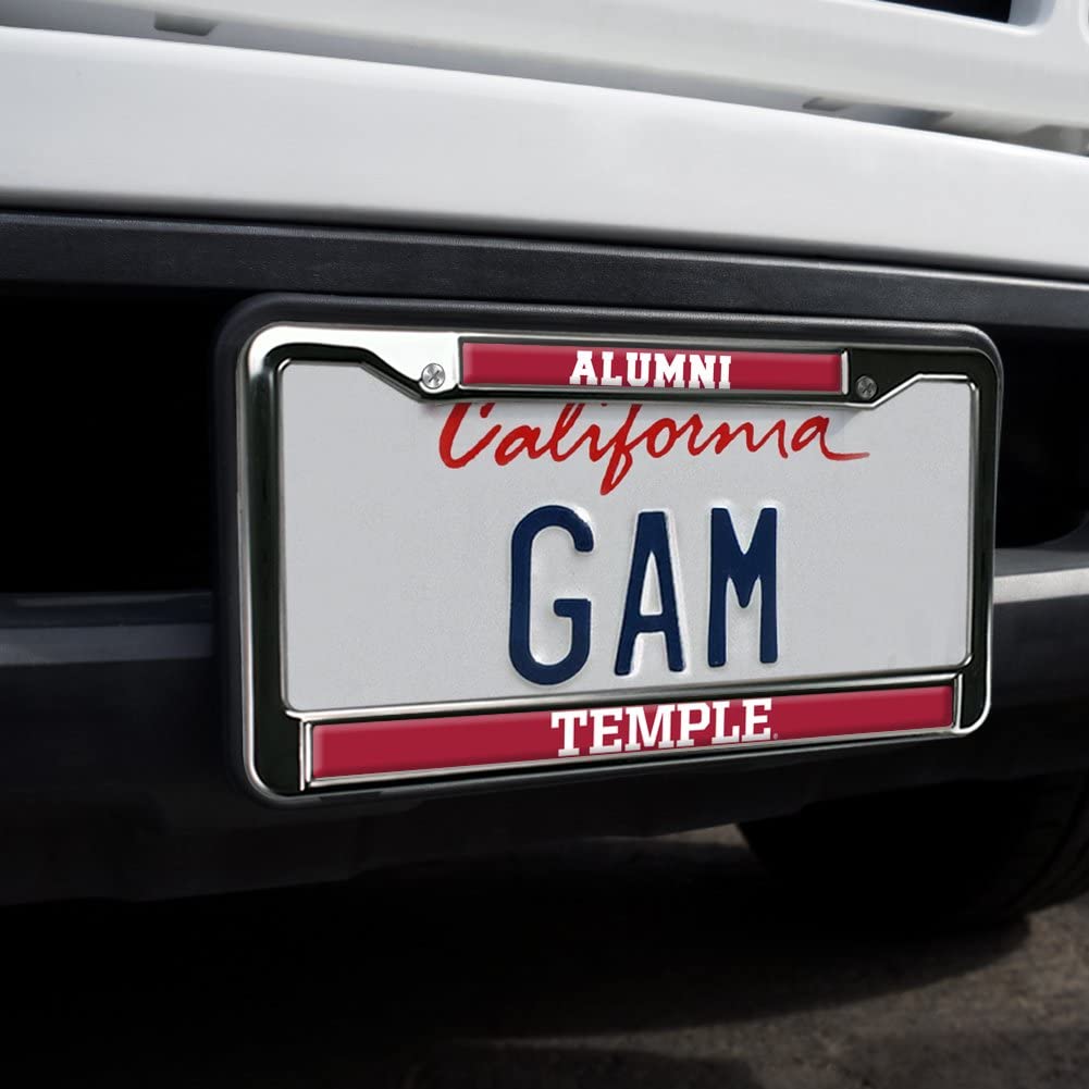 GRAPHICS & MORE Full Size Metal License Plate Frame - Temple University Alumni - One Size