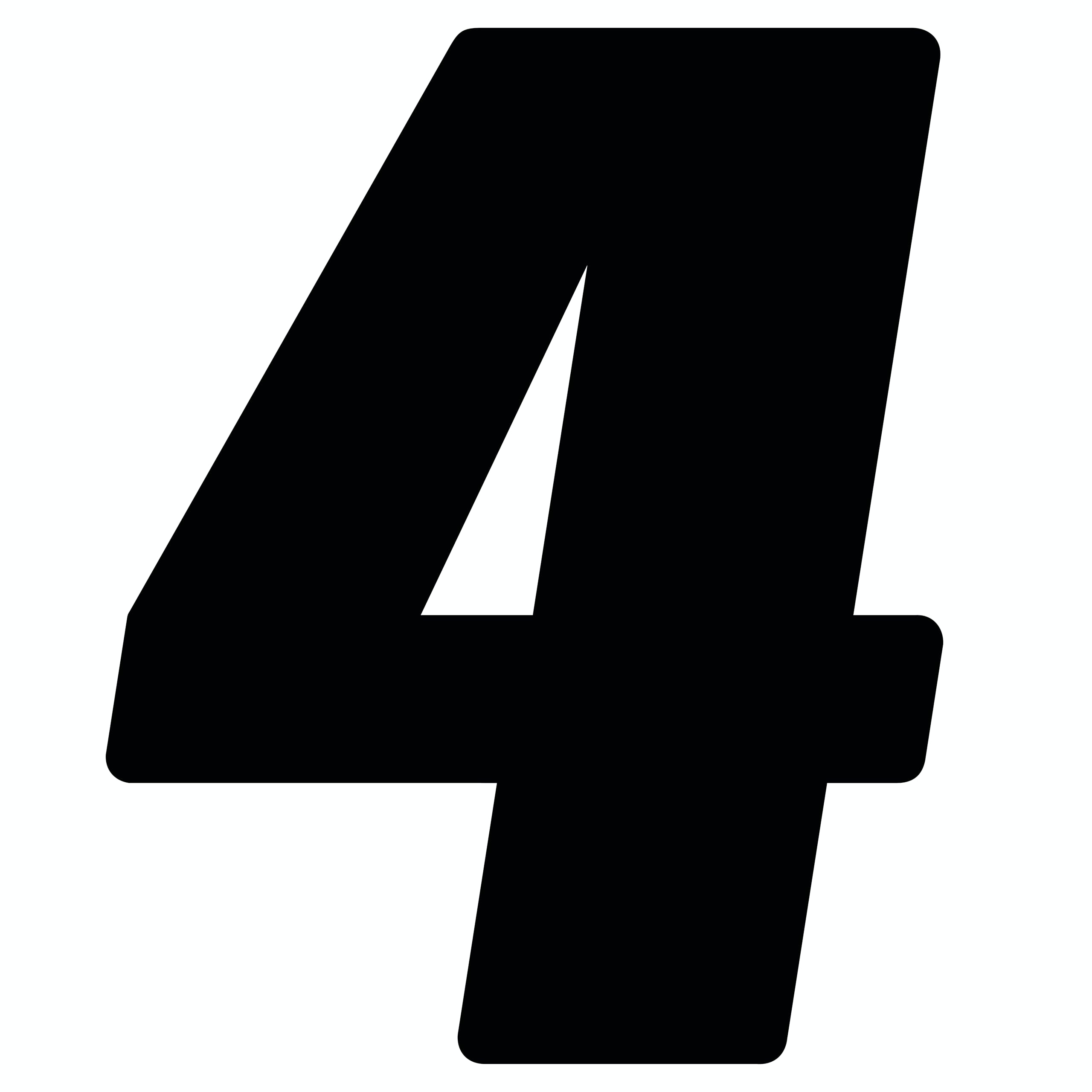 Dirt Digits DD53B-4 Black 5.5 High-Gloss Precision Die Cut Vinyl Number 4, 3 Pack