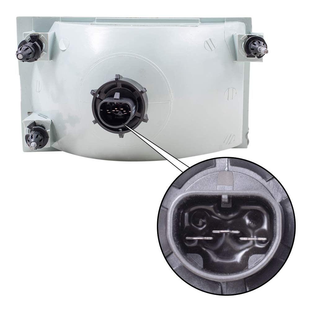 Brock Replacement Drivers Headlight Headlamp Compatible With 1990-1994 Town Car Fovy 13008 B