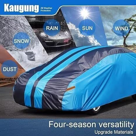 Car Cover Waterproof Custom Fit Hyundai Sonata (1999-2025), Full Exterior Cover for Automobiles Lightweight Resistant Outdoor Su