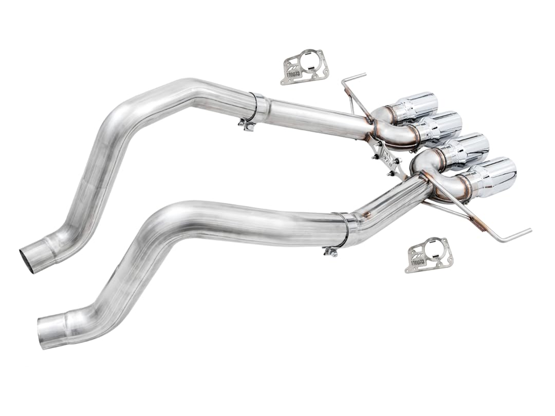 Awe Tuning 14-19 Chevy Corvette C7 Z06/Zr1 (W/O Afm) Track Edition Axle-Back Exhaust W/Chrome Tips - 3020-42073