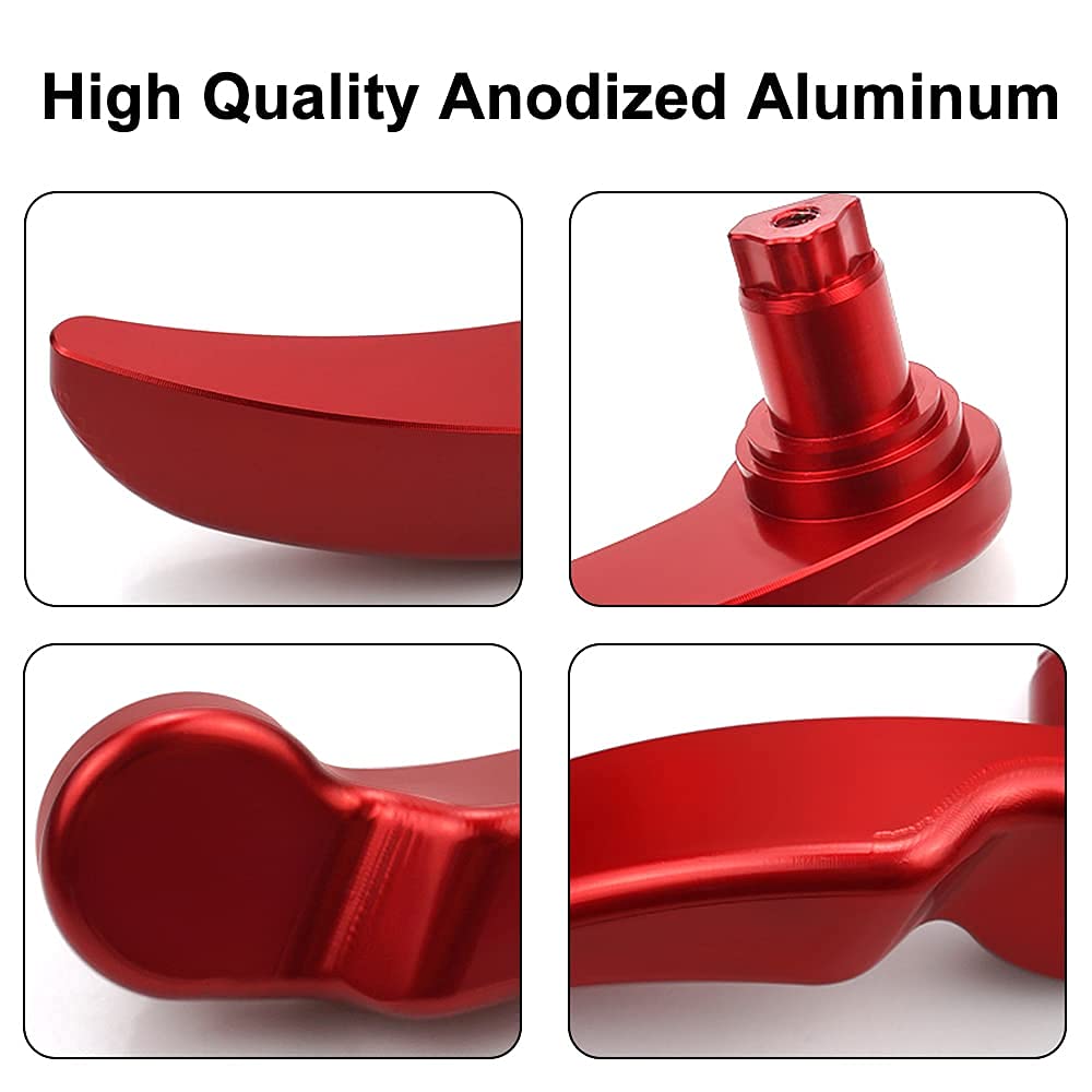 Mdpromcp Saddle Bag Latch Lever - Saddle Bag Lid Lifters Aluminum Compatible With Harley Davidson 2014-2024 Street Glide Road King Special Road Glide Special Ultra Limited With Hard Bags (Red)