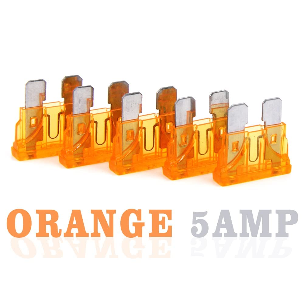 (20 Pcs) 5 Amp Standard Blade Fuse, 5 A Automotive Fuse For Car Truck