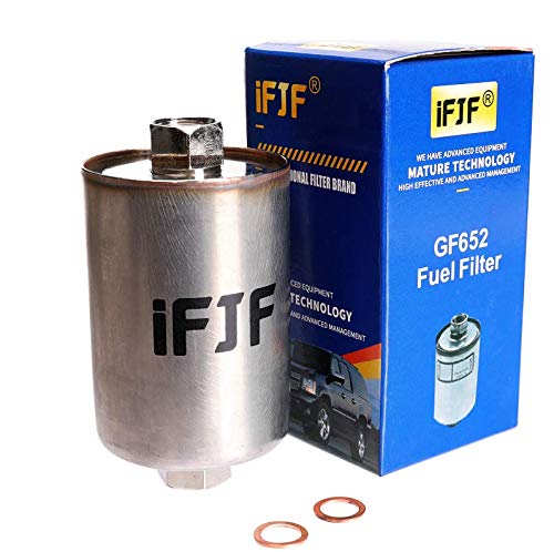 Ifjf Gf652 (Ff5026) Professional Inline Fuel Filter Replacement For Chevy/Gmc C1500 C2500 C3500 Silverado/Sierra 2500Hd Suburban Express Avalanche Replaces 33481 G3727