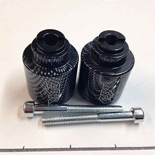Xkmt-Carbon Cbr Logo Bar Ends Compatible With Super Blackbird Cbr1100Xx Cbr 1000 Rr 2004-2008 Cbr 600Rr 2003-2013 Cbr 600 F1/F2/