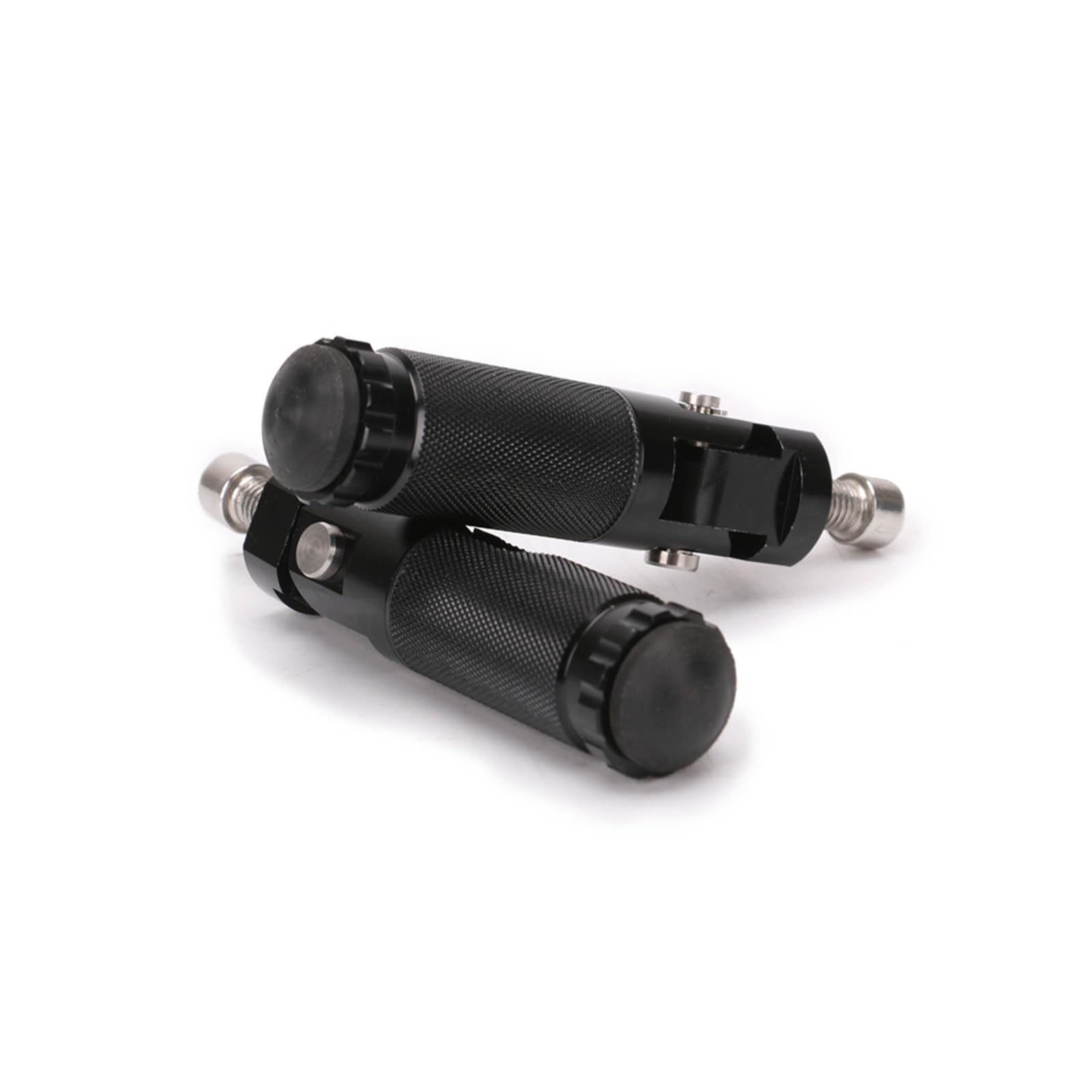 PACEWALKER CNC Motorcycle Foot Peg Universal Aluminum Pedals for Motorcycle Electric Car 8MM 90 Degree Folding Support Rod 2Pcs 