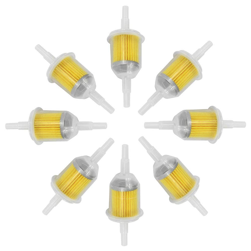 IZOKEE 1/4'' Inch ID Fuel Line Set - 2 Meter / 6-Foot  Inch Fuel Line + 2 Pcs 1/4 Inch & 5/16 Inch Fuel Filters + 10 Pcs 2/5'' I