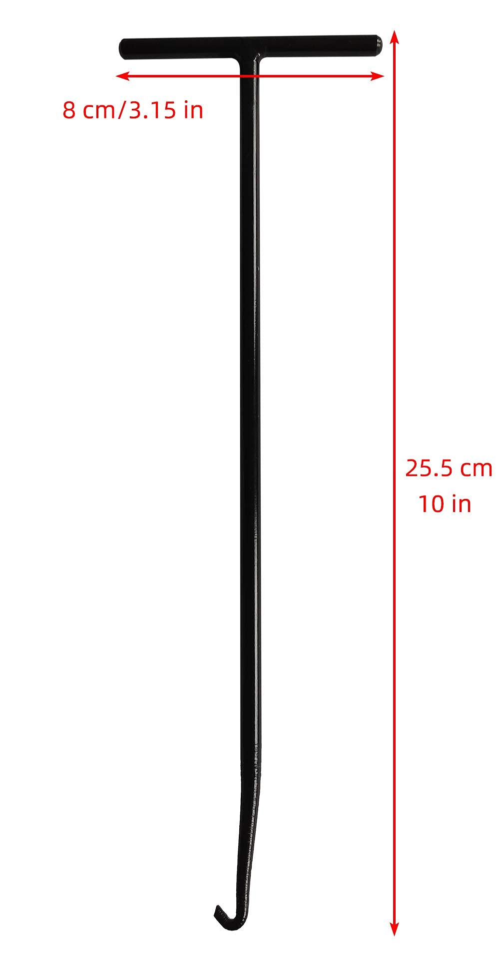 WINTOWIN 10 In/25 cm Exhaust Spring Puller Tool, Motorcycle Exhaust Spring Hook T Handle Spring Puller Removal Tool for Motorcyc