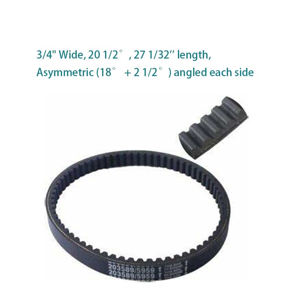 QYMOTO Coleman KT196 Drive Belt Go Kart 30 Series 203589 Belt Coleman 196cc Parts Fits Manco 5959, Comet 203589 Torque Converter