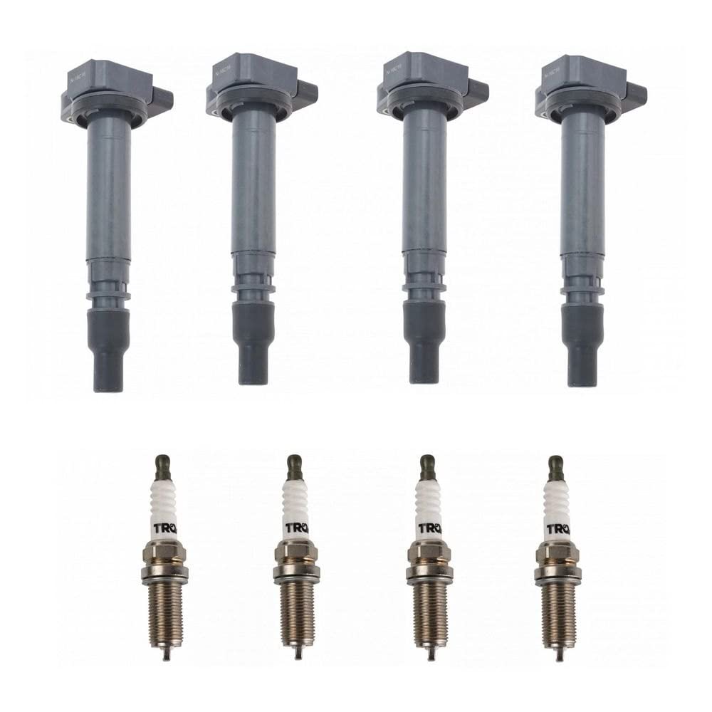 Trq Ignition Kit Ignition Coil Spark Plugs Compatible With 1999-2000 Toyota 4Runner 2000-2004 Tacoma