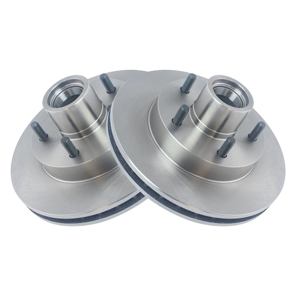 Trq Front Brake Rotors Set Vented Compatible With 1995-1997 Chevrolet Blazer 1994-2003 S10 1991-1994 S10 Blazer 1992-1997 Gmc Ji