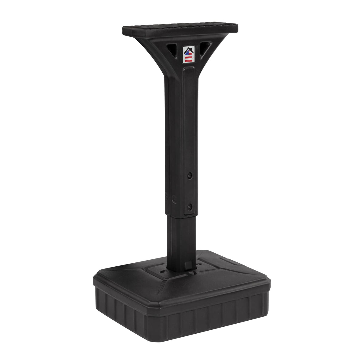 American Home Dig-Free Universal Mailbox Post For Standard Mailboxes - No Digging Needed Mailbox Post - Black