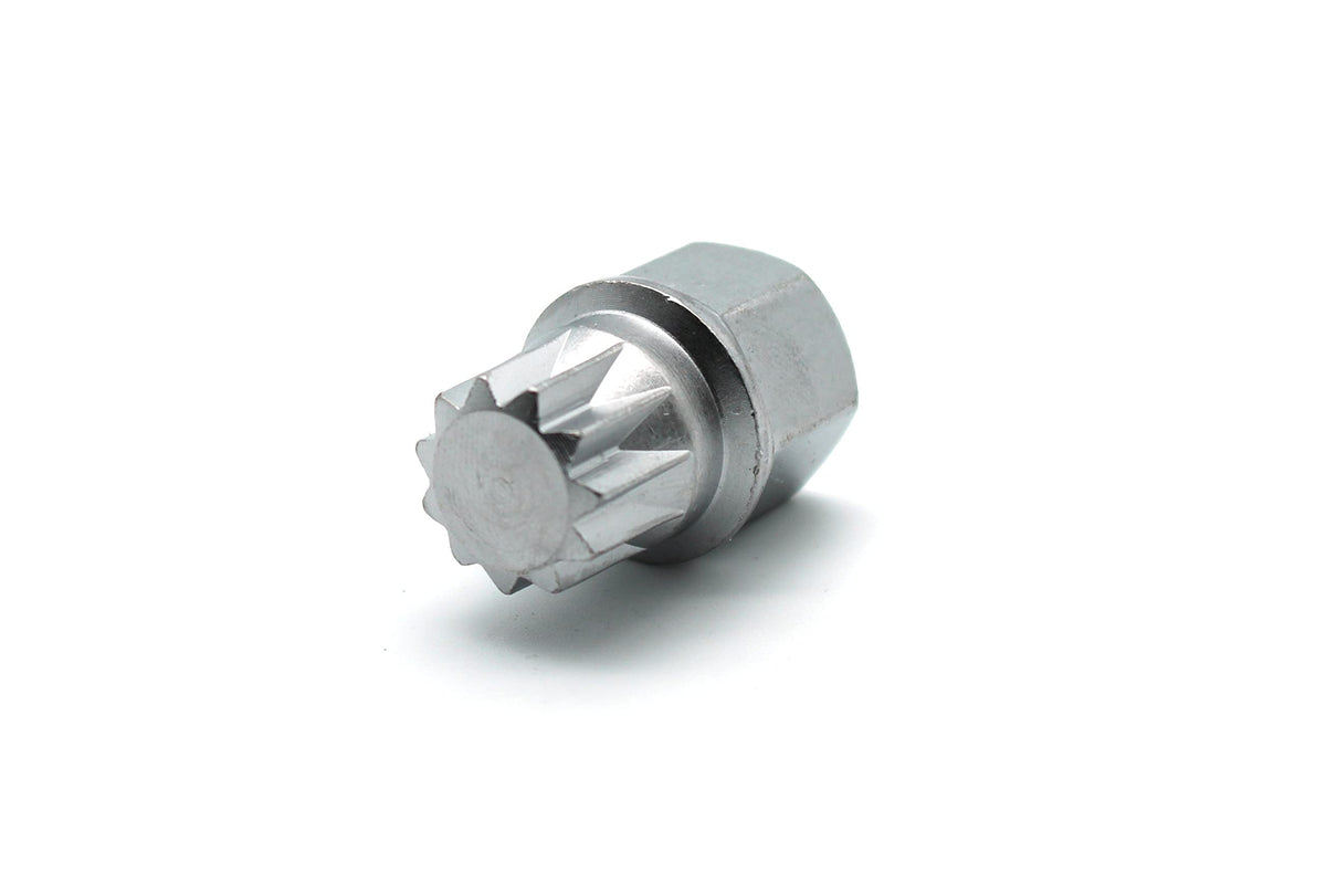 Temo Abc0/10Pt Wheel Lock Lugnut Anti-Theft Lug Nut Screw Removal Key Socket S3057 For Vw Audi
