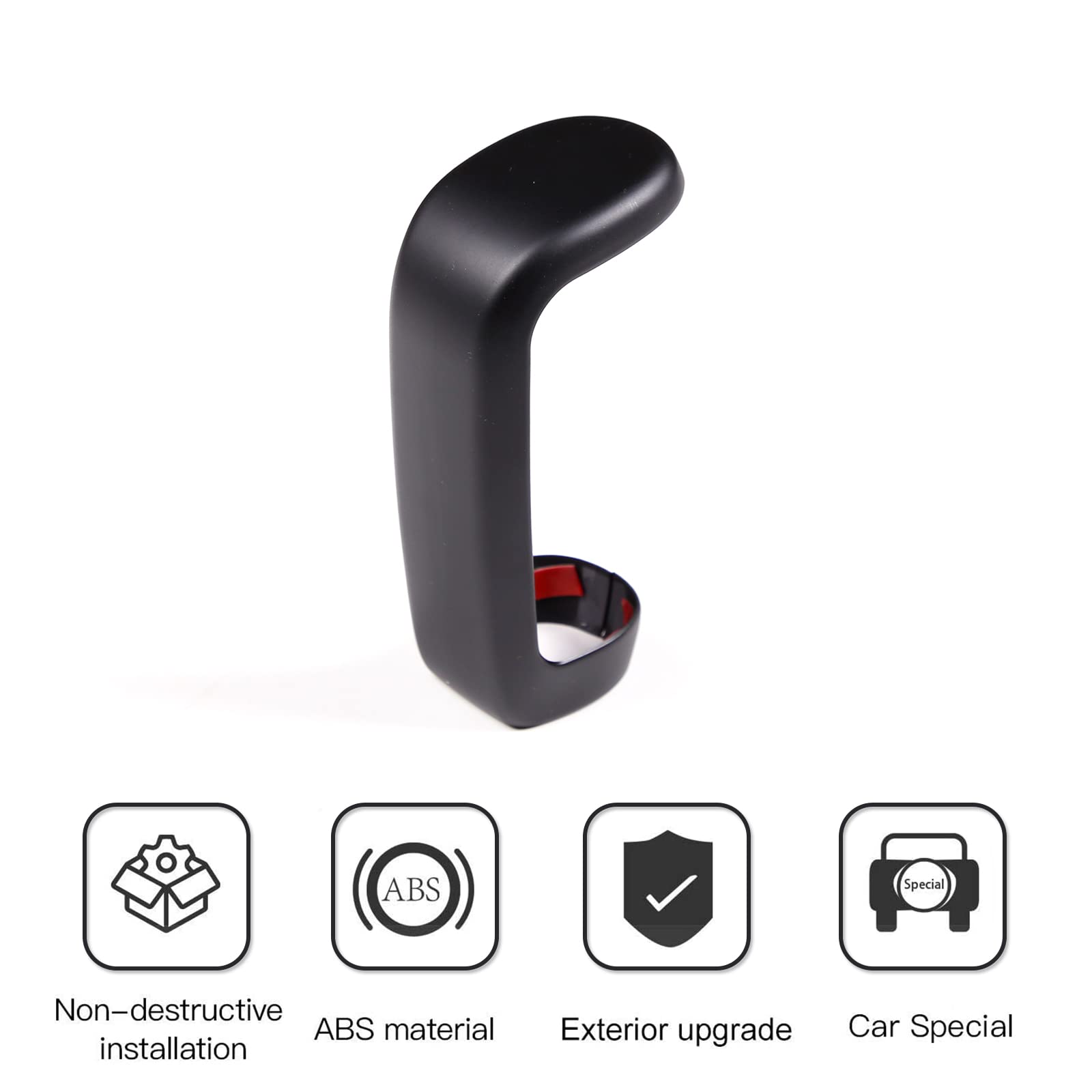 Llkuang Center Console Gear Shift Head Cover Trim Fit For Toyota Tundra 2014-2021 Car Accessories (Matte Black)