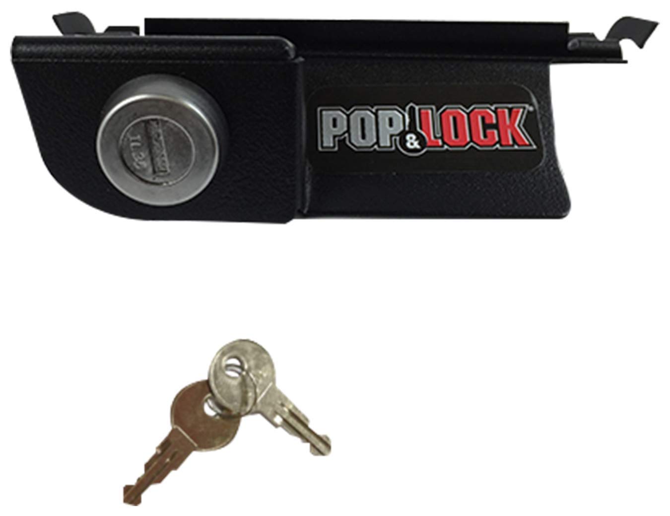POP & LOCK - Manual Tailgate Lock for Dodge Ram 1500, 2500, and 3500, Fits 2002 to 2008 (Black, PL3400, Works with No Factory Lo