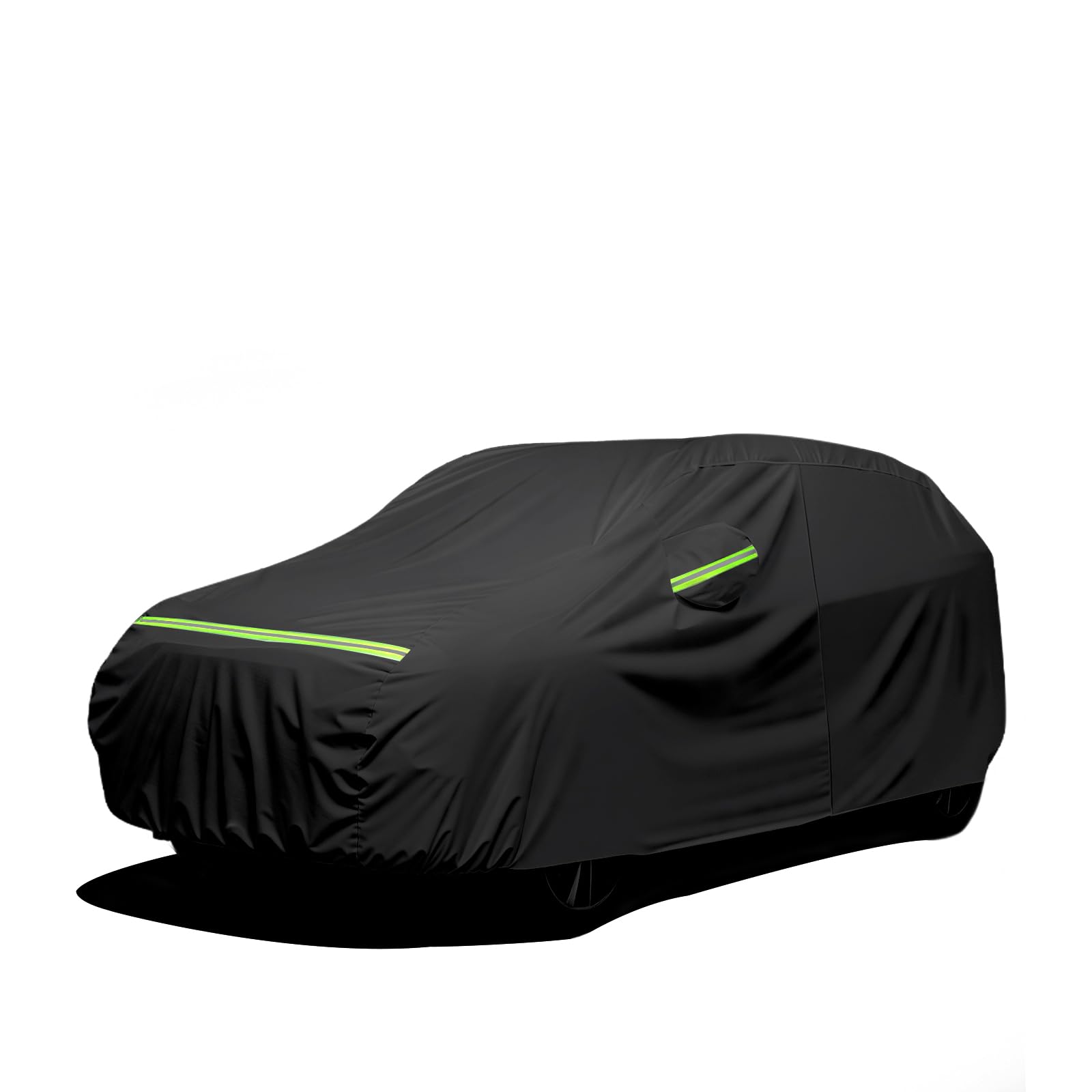 Favoto Car Cover Waterproof All Weather For Automobiles, 6 Layers Heavy Duty Outdoor Sun Protection Snowproof Car Tarp, 4 Windpr