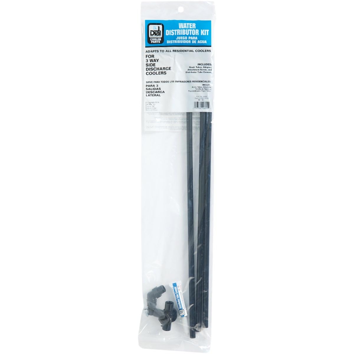 4003802 Kit Water Dist 3Way Side Dial 3 Way Side Black Plastic Evaporative Cooler Water Hook-Up Kit (Pack Of 1)