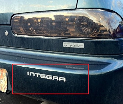 Bdtrims Bumper Raised Letters Compatible With Acura Integra 1994-1997 (Chrome)