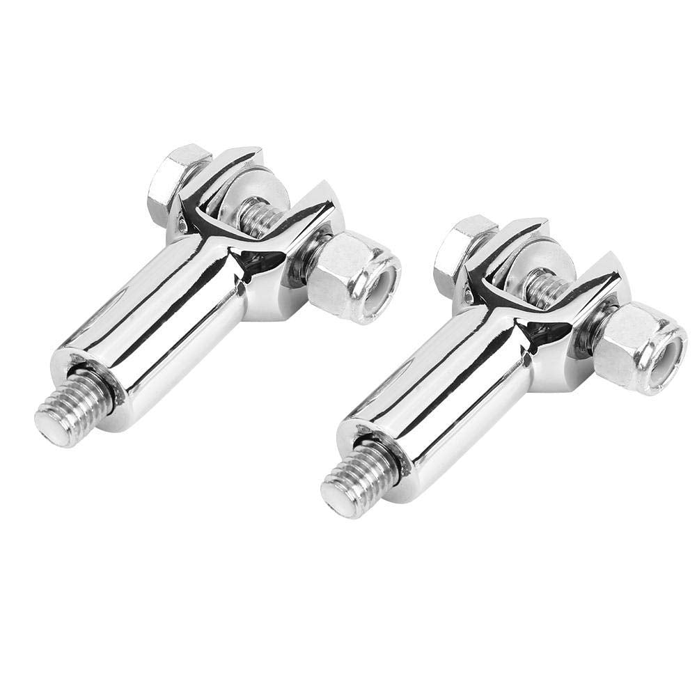 YYMOTO Motorcycle Footpeg Support Clevis Kit, Chrome, Fits Harley Softail 2000-2006, Aluminum, 10x10x2 cm